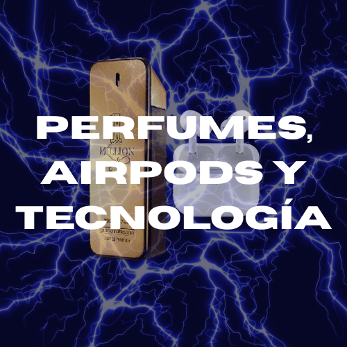 Pack Proveedor perfumes, AirPods y tecnología